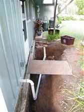 Sewer excavation