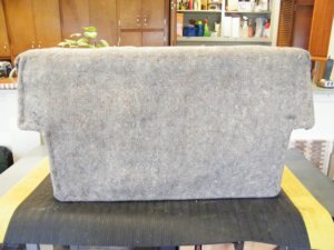 Rear seat back shape