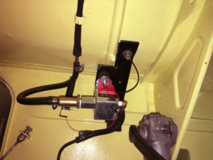 Pump relocated
